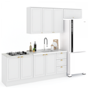 Ver imagem 3 de Cozinha Compacta Veneza 8 Portas 3 Gavetas 100% MDF Americana Branco - Panorama Móveis