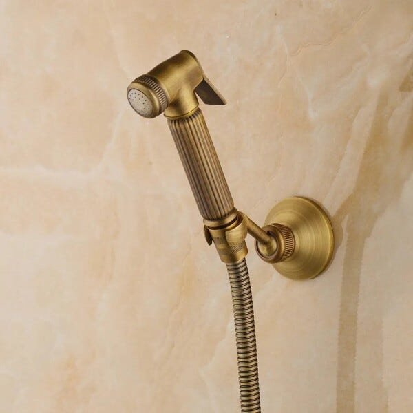 Ducha Higiênica Vintage Retrô Bronze Antigo - 2