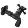 Torneira Retrô Parede Vintage Estilo Europeu Preto - 2