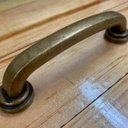 Ver imagem 3 de Puxador De Gaveta Vintage Colonial Retrô Latao Maciço Bronze