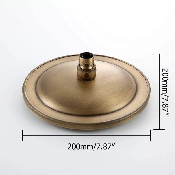 Chuveiro Ducha Vintage Bronze Antigo - 2