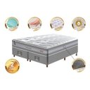 Ver imagem 3 de Cama Box Super King + Colchão de Molas Ensacadas D33 Cama Inbox Select Firme 193x203x70