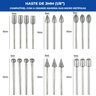 Kit 20 Pontas Diamantadas 3mm para Micro Retíficas Dremax - 2