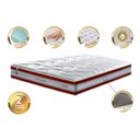 Ver imagem 3 de Colchão Casal de Molas Ensacadas D33 Cama Inbox Select Firme 138x188x32 Vermelho