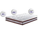 Ver imagem 2 de Colchão Casal de Molas Ensacadas D33 Cama Inbox Select Firme 138x188x32 Vinho