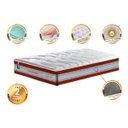 Ver imagem 3 de Colchão Solteiro de Molas Ensacadas D33 Cama Inbox Select Firme 88x188x32 Vermelho