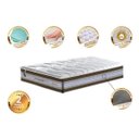 Ver imagem 3 de Colchão Solteiro de Molas Ensacadas D33 Cama Inbox Select Firme 88x188x32 Café