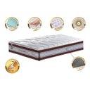 Ver imagem 3 de Colchão Solteiro de Molas Ensacadas D33 Cama Inbox Select Firme 88x188x32 Vinho