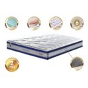 Ver imagem 3 de Colchão Queen de Molas Ensacadas D33 Cama Inbox Select Firme 158x198x32 Azul