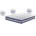 Ver imagem 2 de Colchão Queen de Molas Ensacadas D33 Cama Inbox Select Firme 158x198x32 Azul