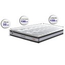 Ver imagem 2 de Colchão Queen de Molas Ensacadas D33 Cama Inbox Select Firme 158x198x32 Preto