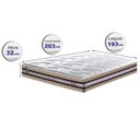 Ver imagem 2 de Colchão King de Molas Ensacadas D33 Cama Inbox Select Firme 193x203x32 Bege