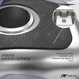 Cuba Cozinha Luxo Gourmet Inox Com Acessórios e Tábua De Corte - 6