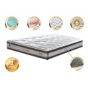 Ver imagem 3 de Colchão King de Molas Ensacadas D33 Cama Inbox Select Firme 193x203x32 Café