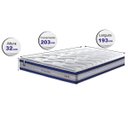 Ver imagem 2 de Colchão King de Molas Ensacadas D33 Cama Inbox Select Firme 193x203x32 Azul
