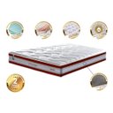Ver imagem 3 de Colchão King de Molas Ensacadas D33 Cama Inbox Select Firme 193x203x32 Vermelho