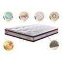 Ver imagem 3 de Colchão King de Molas Ensacadas D33 Cama Inbox Select Firme 193x203x32 Vinho