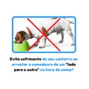 Ver imagem 4 de Kit 2 Comedouro Bebedouro Médio Alumínio Pesado 1200ml Jjb