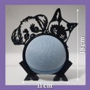Ver imagem 6 de Suporte de Alexa para Echo Dot 4 e Dot 5 "shih Tzu e Gato"