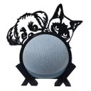 Ver imagem 1 de Suporte de Alexa para Echo Dot 4 e Dot 5 "shih Tzu e Gato"