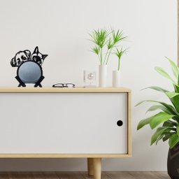 Suporte de Alexa para Echo Dot 4 e Dot 5 "shih Tzu e Gato" - 2