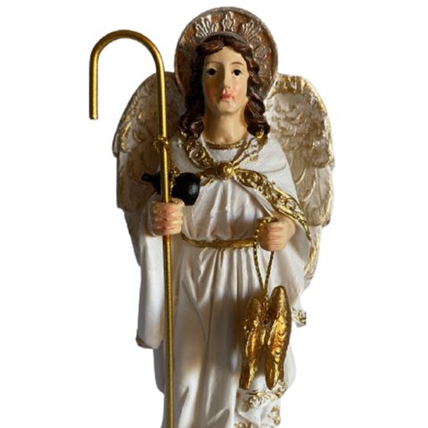Imagem De São Rafael Curador Divino Santo Em Resina 15,5 Cm