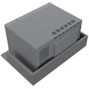 Ver imagem 3 de Kit 02 Suportes Suspensos para Micro-Ondas Forno 60x40 cm Class L03 Cinza - Lyam Lyam Decor
