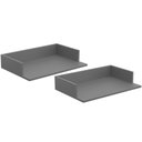 Ver imagem 1 de Kit 02 Suportes Suspensos para Micro-Ondas Forno 60x40 cm Class L03 Cinza - Lyam Lyam Decor