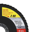 Ver imagem 2 de Caixa com 12 Discos de Lixa Flap 4.1/2" Grão 80 Fds115-80fc Starrett