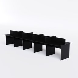 Mesa Plataforma 10 Lugares Cor:preto - 1