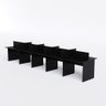 Mesa Plataforma 10 Lugares Cor:preto - 1