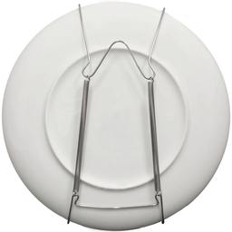 Kit 10 Suportes com Mola Pratos até 30cm Suporte para Prato Decorativo na Parede - 1