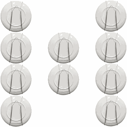 Kit 10 Suportes com Mola Pratos até 30cm Suporte para Prato Decorativo na Parede - 4