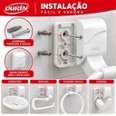 Ver imagem 3 de Kit Banheiro 4 Pecas Saboneteira Papeleira Toalheiro Branco