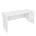 Ver imagem 1 de Mesa para Escritório Home Office ME4113 MDP Branco - Gran Belo