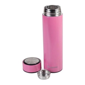 Squeeze Térmico Aço Inox Dupla Camada Água Café 500ml Rosa Termopro