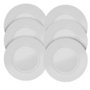 Ver imagem 1 de Kit com 6 Pratos para Sobremesa de Porcelana 20,6 Cm Gourmet Mix