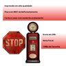 Kit Placas Quadros Decoração Bomba Gasolina e Stop Trânsito - 5