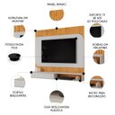 Ver imagem 3 de Painel Tv 65 Pol 150cm Bancada Suspensa James D04 Cedro/bali - Mpozenato