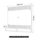 Ver imagem 4 de Painel Tv 65 Pol 150cm Bancada Suspensa James D04 Cedro/bali - Mpozenato