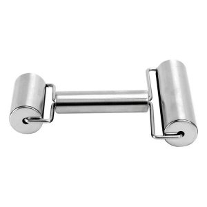 Rolo para Massa Duplo Aço Inox Moda do Chef