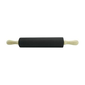 Rolo para Massa Siliwood 43 Cm Preto Gourmet Mix