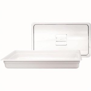 Cuba Gn 1/1 65 Mm Policarbonato Branco com Tampa Gourmet Mix