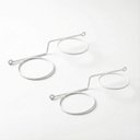 Ver imagem 2 de Kit 2 Suportes Parede para 2 Vasos Jardim Vertical Aço Branco