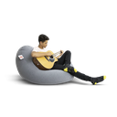 Ver imagem 1 de Pufe Seth - Puff sensorial super confortável em tecido poliamida