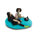 Ver imagem 4 de Pufe Zion Midi - Puff Feito em Tecido Poliamida/elastano