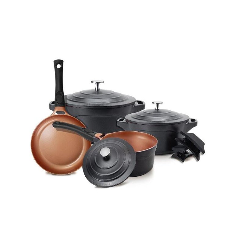 Jogo de 4 Panelas Premier Black Le Cook