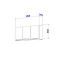 Ver imagem 3 de Armário Cozinha Aéreo Annie 120cm 3 Portas Branco