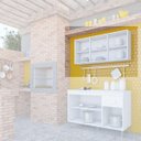 Ver imagem 6 de Armário Cozinha Aéreo Annie 120cm 3 Portas Branco