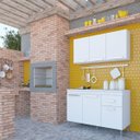 Ver imagem 4 de Armário Cozinha Aéreo Annie 120cm 3 Portas Branco